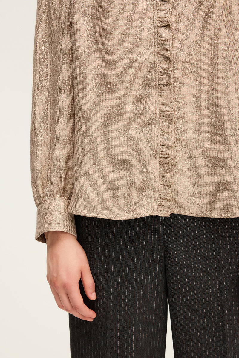 ARIANNE - Золотистая блуза с оборками