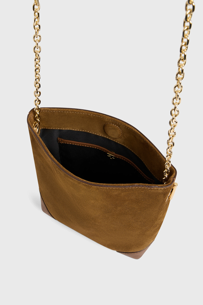 MINI CHARLOTTE - Сумка через плечо из замшевой кожи