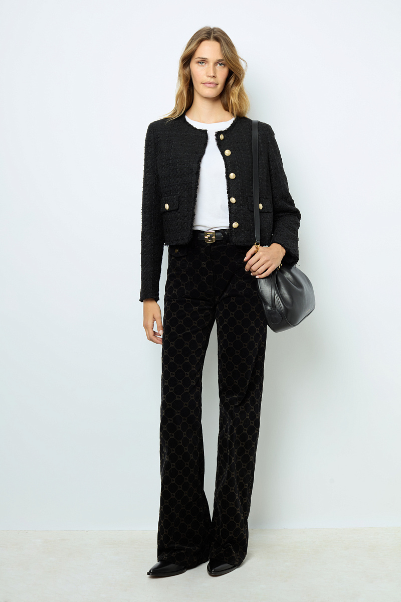 MELISSA - Твидовый жакет без ворота