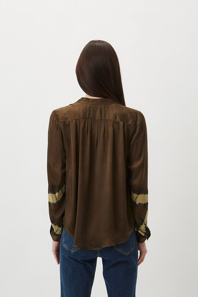 BENEDITH - Атласная блуза тай-дай