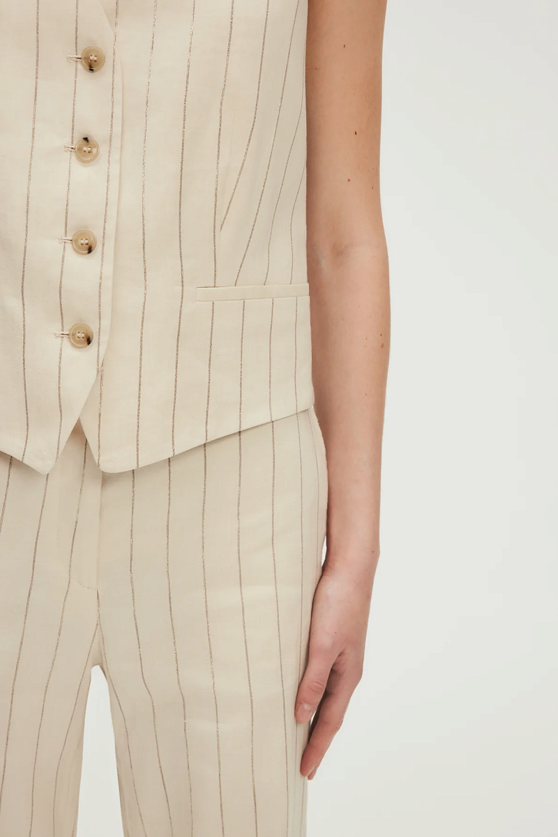 ROSENN - Жилет без рукавов в золотую полоску