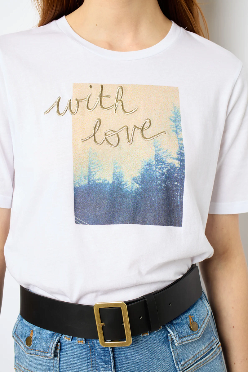 AMBRE - Футболка с трафаретной печатью