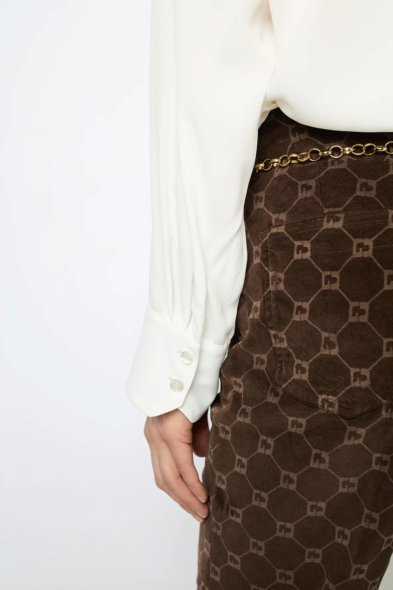 BEATA - Струящаяся рубашка в цвете экрю