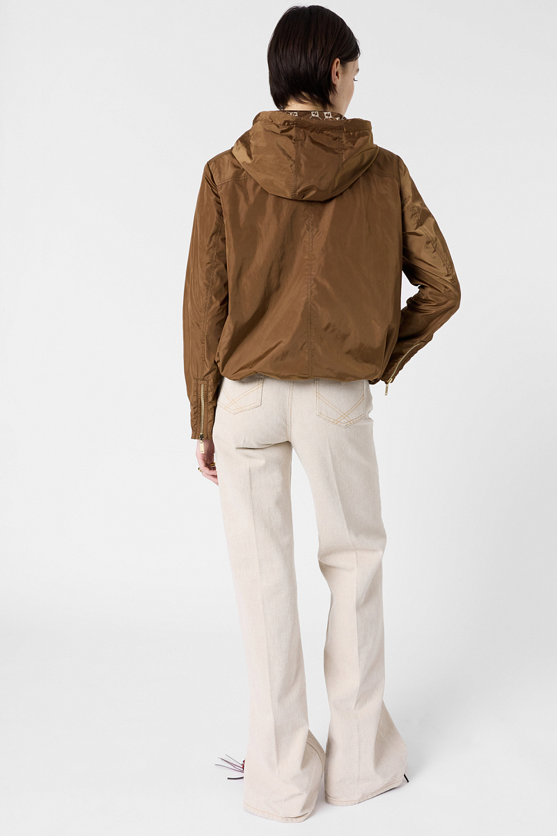 JULINE - Двусторонняя бежевая куртка с монограммой