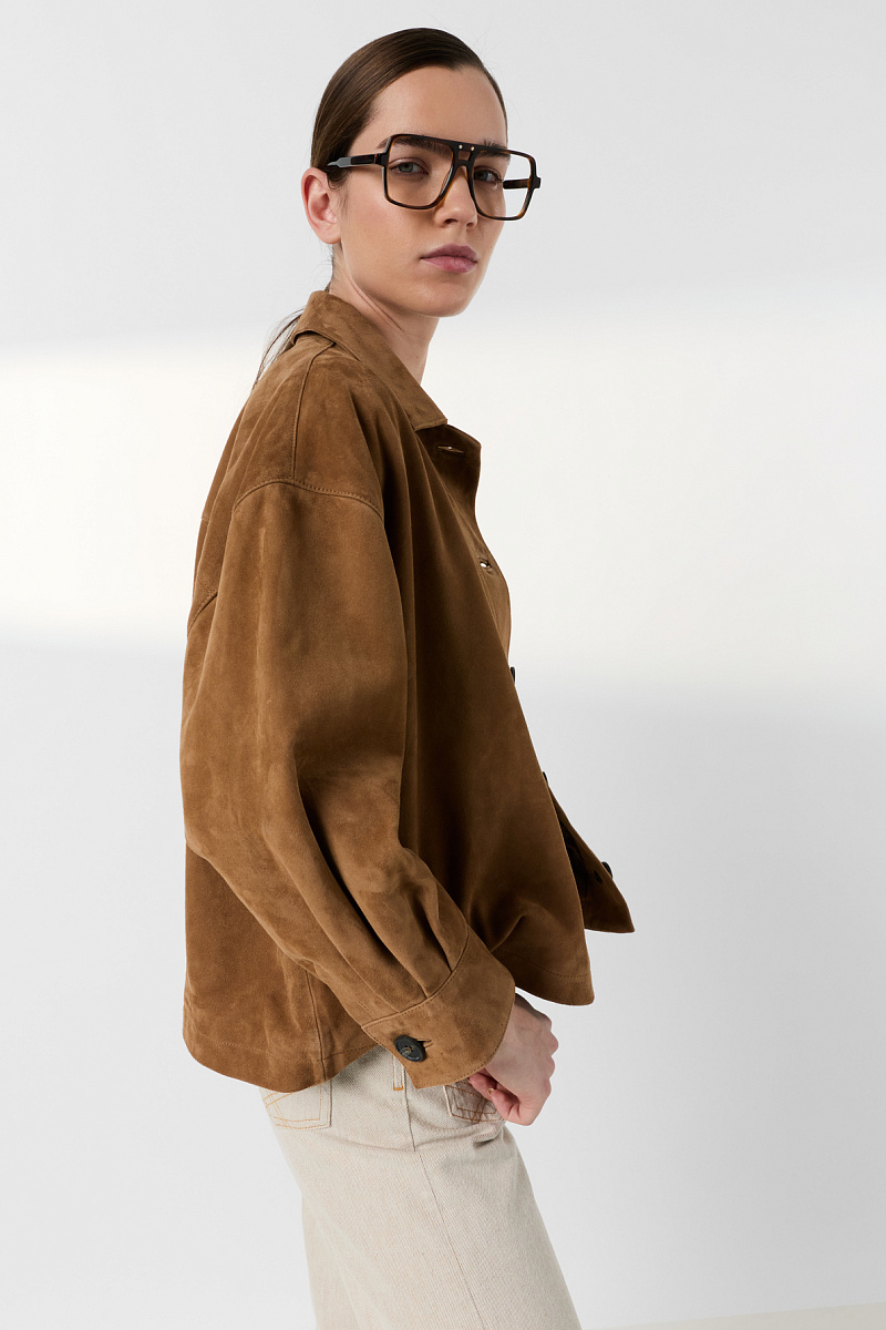 TANAEL - Куртка из замши рубашечного кроя