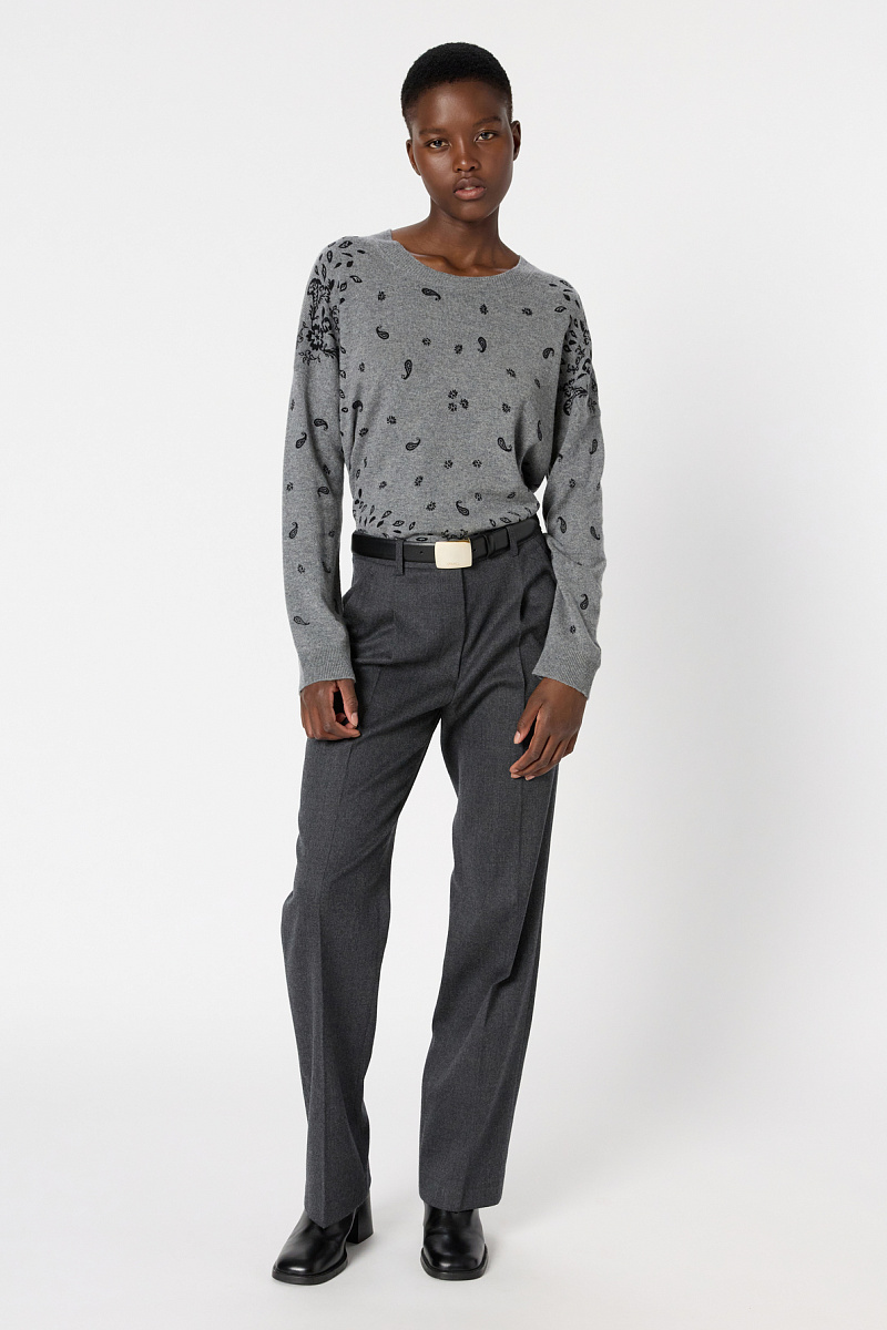 ELIETTE - Джемпер из 100% кашемира с принтом