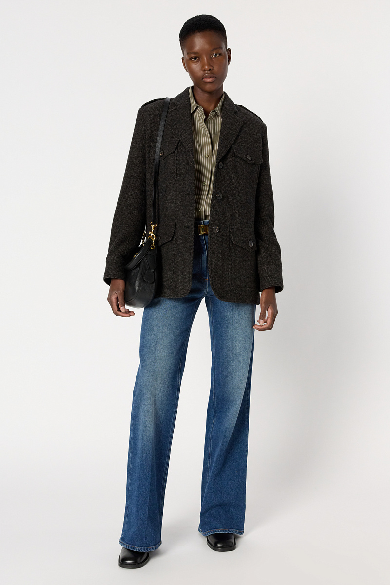 NADIRA - Полупальто с узором "елочка"