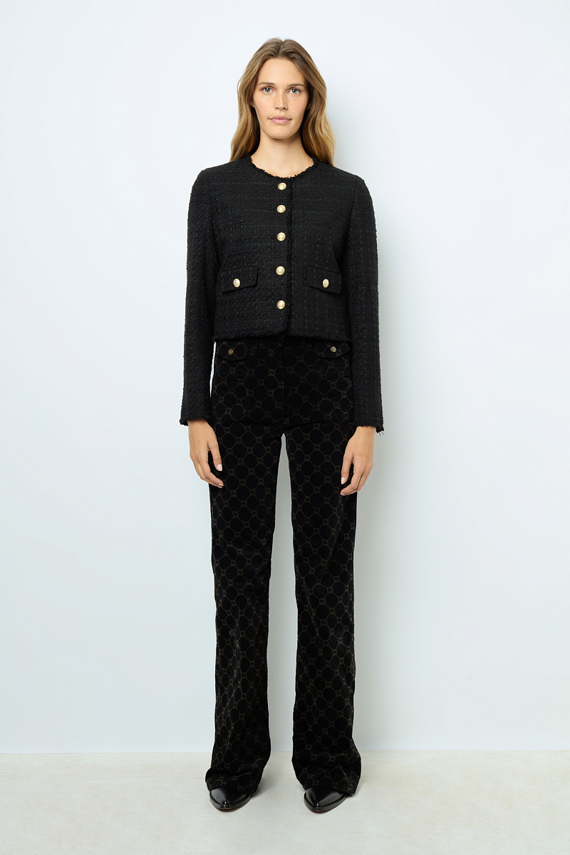 MELISSA - Твидовый жакет без ворота