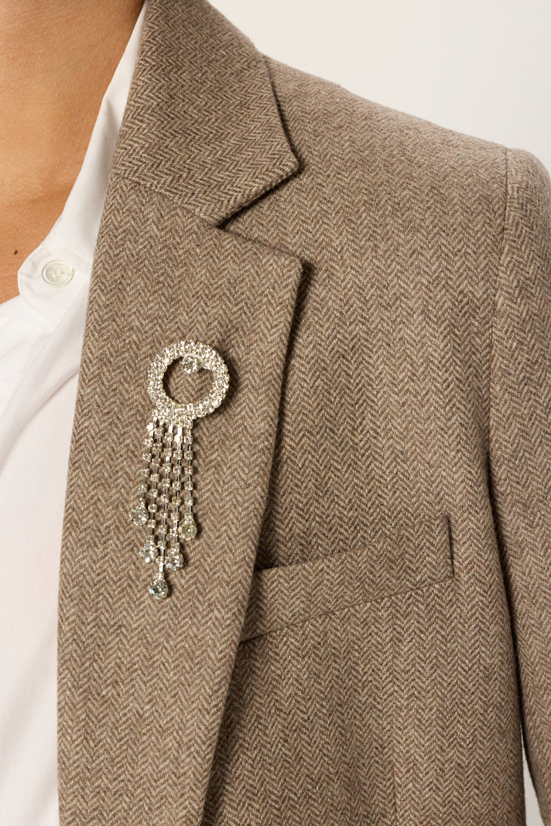 NELLYS - Жакет с узором "елочка"