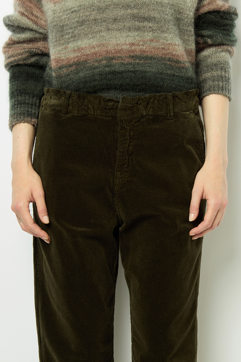 NYMPHIE - Эластичные брюки из тонкого вельвета