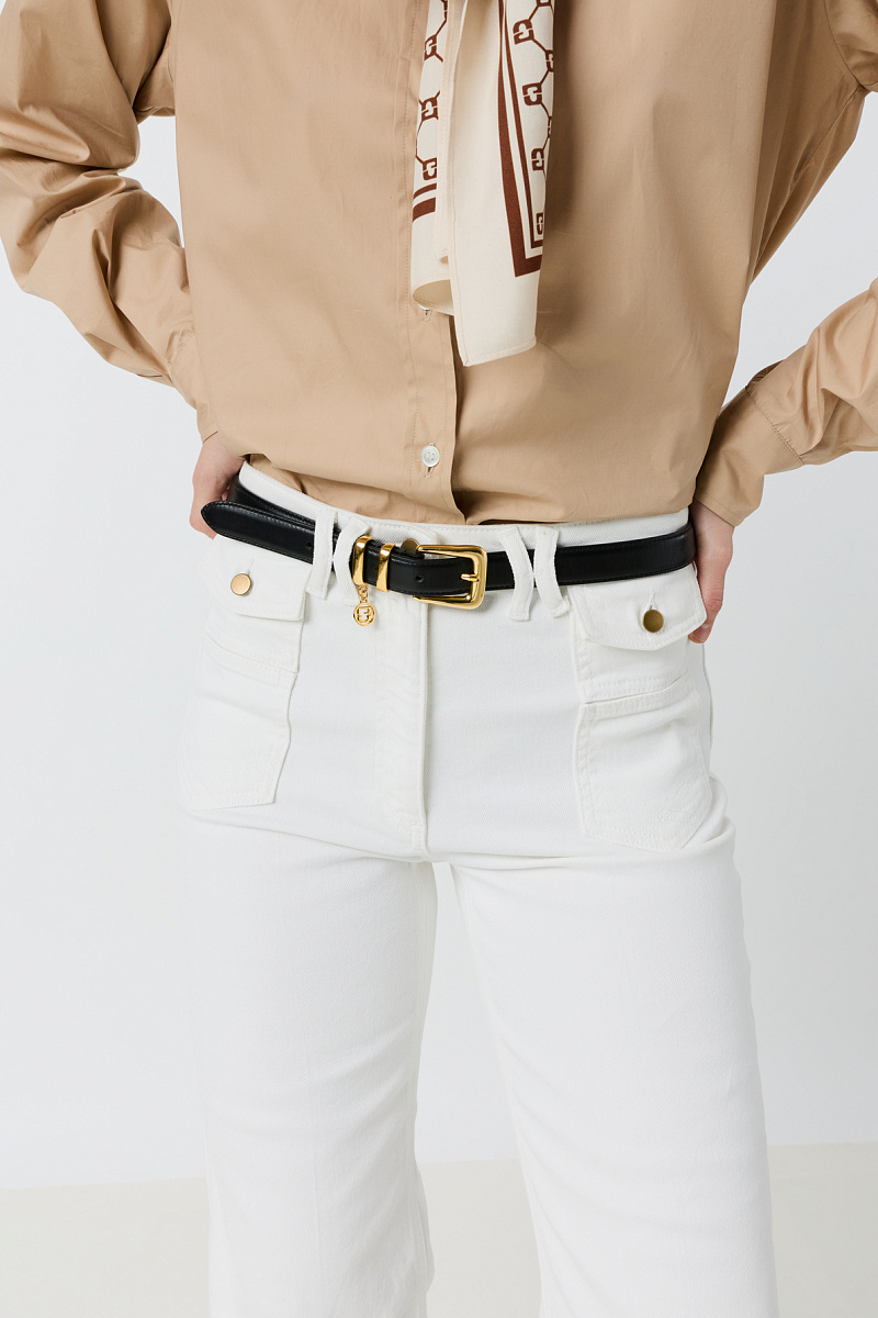 ANNA - Расклешенные белые джинсы