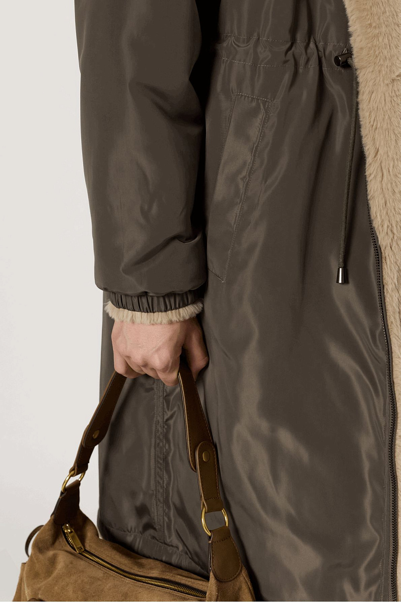 MAYLINE - Двусторонняя парка из искусственного меха