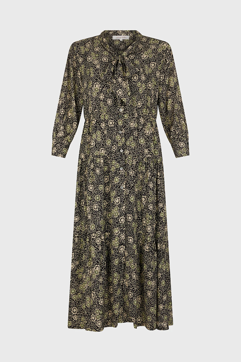 SOLYA - Струящееся макси-платье с цветочным принтом