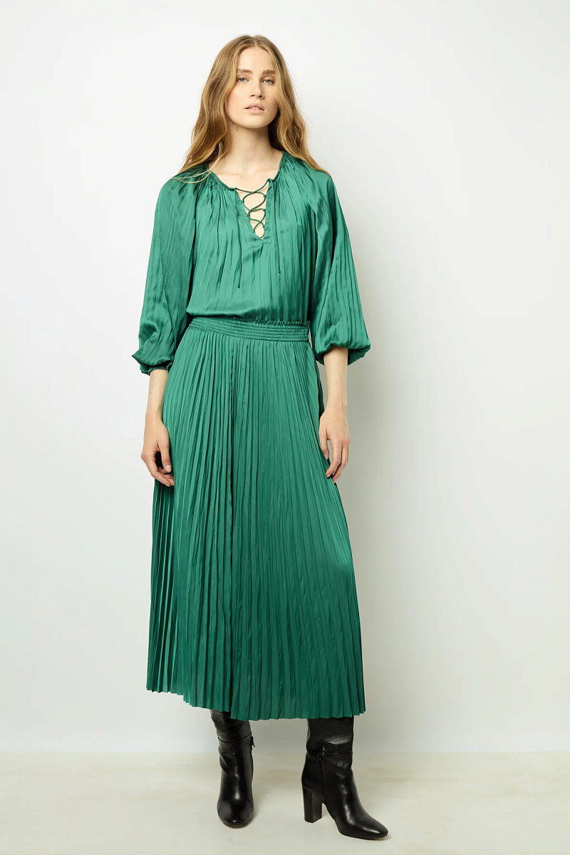 BABETH - Блуза из сатина со складками